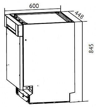 картинка Посудомоечная машина Monsher MDF 4545 
