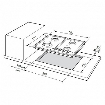 картинка Варочная панель Delonghi GRETA 6GW IM  