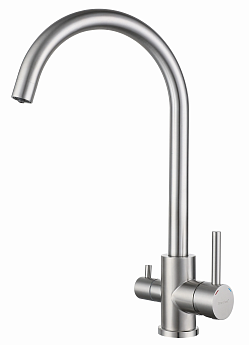 картинка Смеситель Granfest Z-5420 нержавеющая сталь 