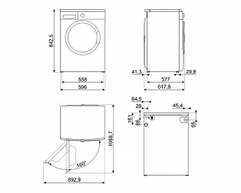картинка Стиральная машина Smeg WM3T04RU 