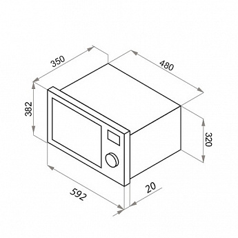 картинка Микроволновая печь Maunfeld XBMO202S 