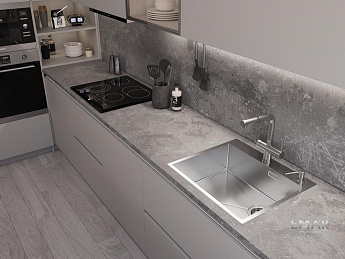 картинка Кухонная мойка Emar EMB-560(TOP) PVD Nano Satin 