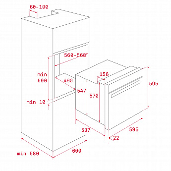 картинка Духовой шкаф Teka HLB 8600 LONDON BRICK 
