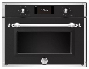 картинка Электрический духовой шкаф с функцией пара Bertazzoni F457HERVTNE чёрный 