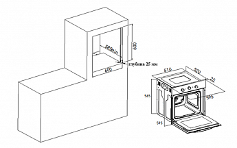 картинка Электрический духовой шкаф Weissgauff EOV 691 PDB 