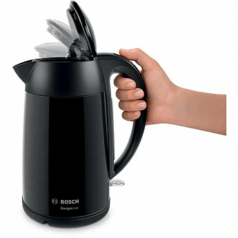 картинка Чайник электрический Bosch TWK3P423 черный 