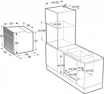 картинка Духовой шкаф Gorenje BOSX6737E09BG 