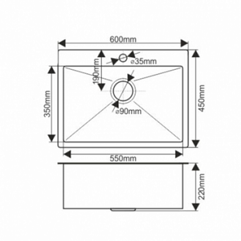 картинка Мойка для кухни Melana D6045H PROFLINE сатин 