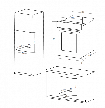 картинка Духовой шкаф Maunfeld EOEM516W 