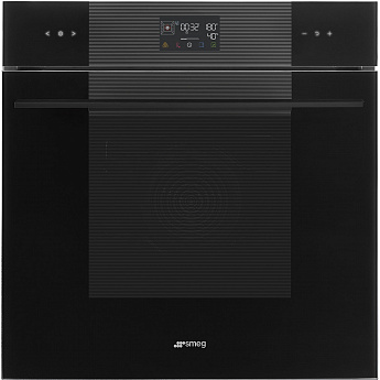 картинка Электрический духовой шкаф с функцией пара Smeg SOP6102S2PB3 стекло Deep Black 