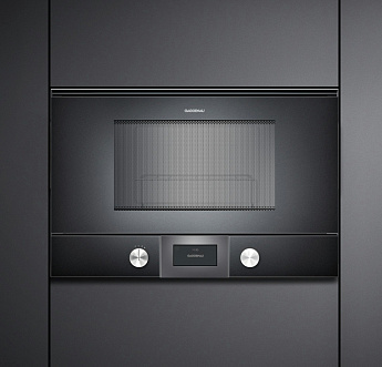 картинка Микроволновая печь встраиваемая Gaggenau BMP225100 антрацит  картинка Микроволновая печь встраиваемая Gaggenau BMP225100 антрацит