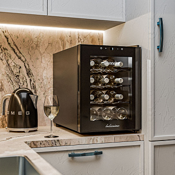 картинка Отдельностоящий винный шкаф Meyvel MV12-TBF1 черный 