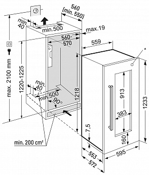 картинка Встраиваемый винный шкаф Liebherr EWTdf 2353-26 001 