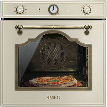картинка Электрический духовой шкаф Smeg SFP750POPZ кремовый 