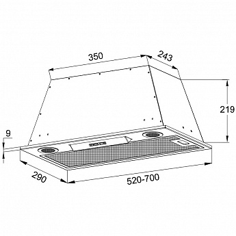 картинка Кухонная вытяжка Korting KHI 9755 N 