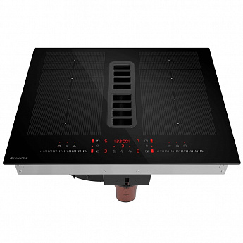 картинка Варочная панель с интегрированной вытяжкой Maunfeld MIHC604SF2BK 