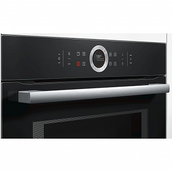 картинка Электрический духовой шкаф с функцией СВЧ Bosch CMG633BB1 черный 