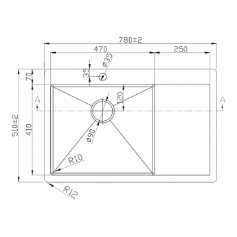 картинка Мойка для кухни Melana D7851HG-L PROFLINE золото 