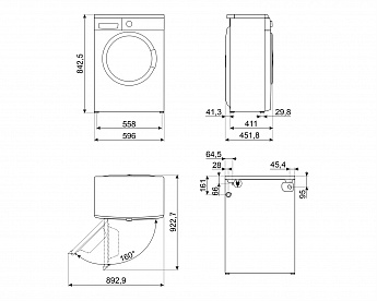 картинка Стиральная машина Smeg WM3T60CRU 
