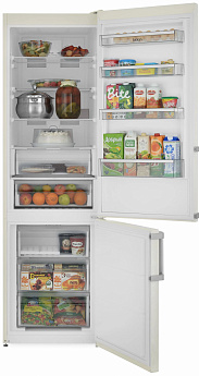 картинка Отдельностоящий холодильник Jacky's JR FV2000 бежевый мрамор 