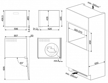 картинка Встраиваемый винный шкаф Smeg CVI620NRE 