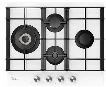 картинка Газовая варочная панель Midea MG697TGW белая 