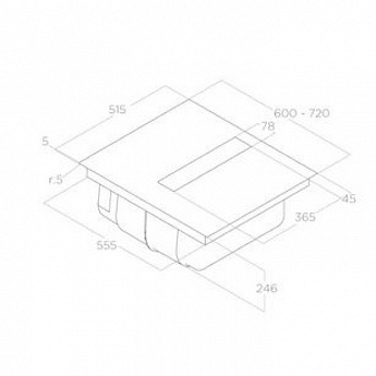 картинка Варочная панель с вытяжкой Elica NIKOLATESLA FIT RAW BR/A/72  картинка Варочная панель с вытяжкой Elica NIKOLATESLA FIT RAW BR/A/72