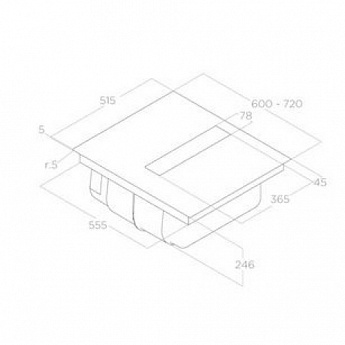 картинка Варочная панель с вытяжкой Elica NIKOLATESLA FIT RAW BR/A/60  картинка Варочная панель с вытяжкой Elica NIKOLATESLA FIT RAW BR/A/60