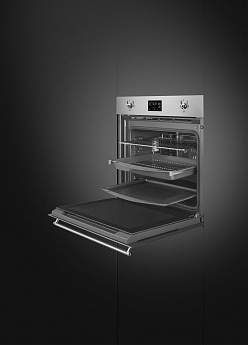 картинка Электрический духовой шкаф с функцией пара Smeg SOP6302S2PX  