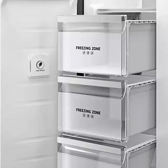 картинка Полувстраиваемый холодильник Kuppersberg RFSN 1990 SG серебро 