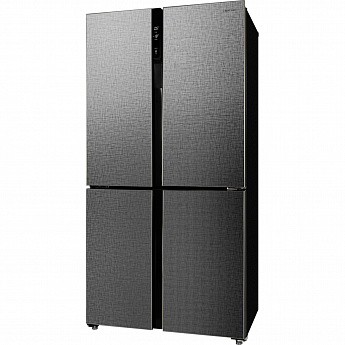 картинка Отдельностоящий холодильник Hiberg RFQ-500DX NFXQ INVERTER стальной лен 