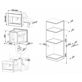 картинка Кофемашина Smeg CMS4604NR 