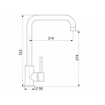 картинка Смеситель LONGRAN LOGIC LM2105 STAINLESS STEEL 