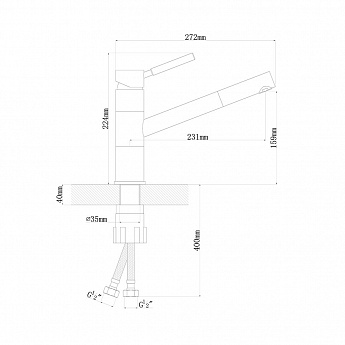 картинка Смеситель Florentina ФИТА (МОД.FITA FL) 