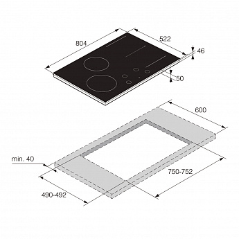 картинка Варочная панель Asko HID824GC 