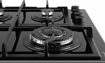 картинка Газовая варочная панель Weissgauff HGG 641 BGV Nano Glass черный 