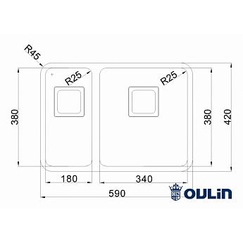 картинка Мойка для кухни Oulin OL-0369R 