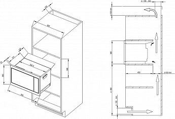 картинка Микроволновая печь De Dietrich DME4310B Infinite Black 