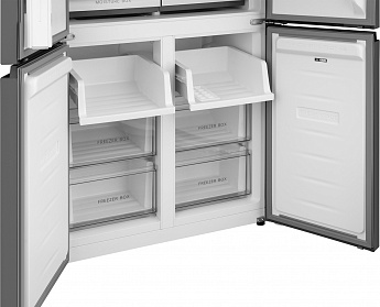 картинка Полувстраиваемый холодильник Weissgauff WCD 450 Dark Grey NoFrost Inverter 