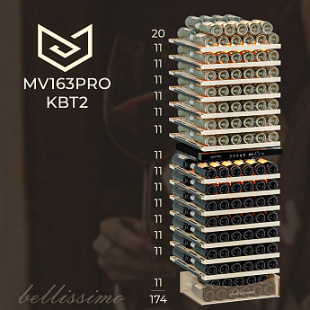картинка Комбинированный винный шкаф Meyvel MV163PRO-KBT2 