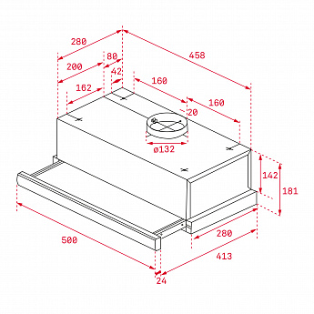 картинка Кухонная вытяжка Teka EASY TL1-52 SS 