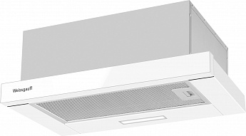 картинка Кухонная вытяжка Weissgauff TEL 500 White Glass 