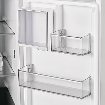 картинка Полувстраиваемый холодильник Maunfeld MFF190NFDBG бежевый 