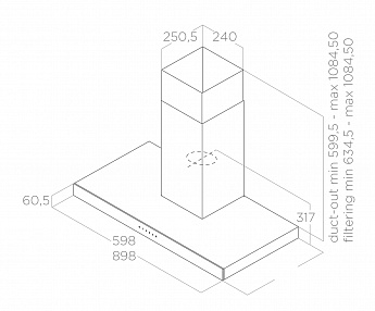 картинка Кухонная вытяжка Elica JOY BLIX/A/60 