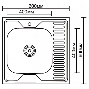 картинка Мойка для кухни Ledeme L96060-6L глянец 
