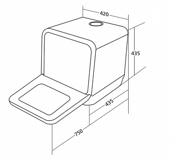 картинка Настольная посудомоечная машина Weissgauff TDW 4036 D 
