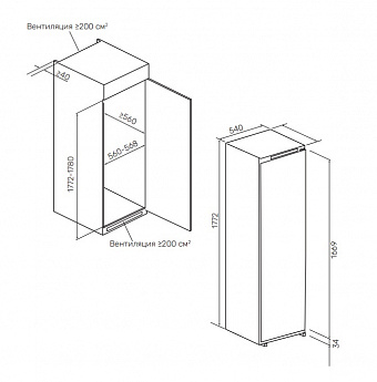 картинка Морозильная камера Kuppersberg SFB 1781 