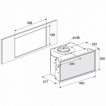 картинка Комплект рециркуляции для вытяжек Asko RMS4055WU 