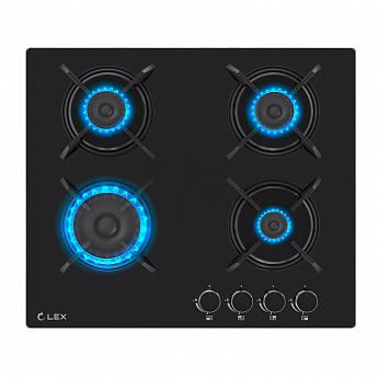 картинка Газ на стекле варочная панель Lex GVG 643 BBL  