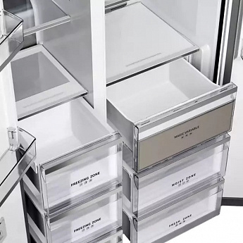 картинка Полувстраиваемый холодильник Kuppersberg RFSN 1990 SG серебро 